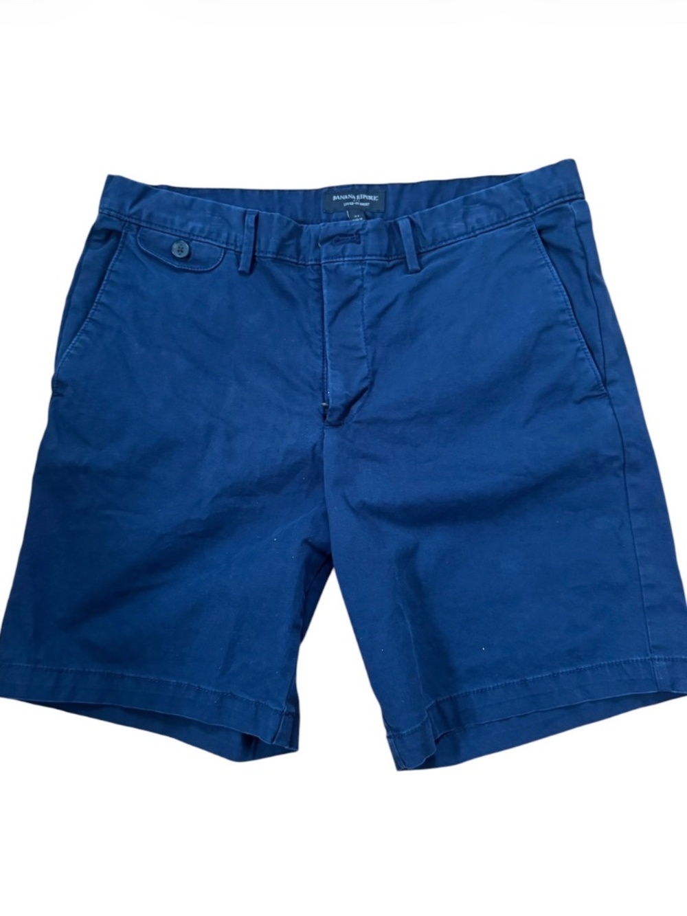 Men's Banana Republic Lived In navy shorts size 34  . Cotton/span